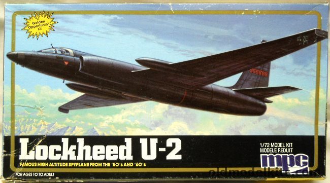 MPC 1/72 Lockheed U-2 - B/C/D Variants Gary Powers - (ex Airfix), 1-4311 plastic model kit